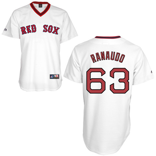 Anthony Ranaudo #63 mlb Jersey-Boston Red Sox Women's Authentic Home Alumni Association Baseball Jersey